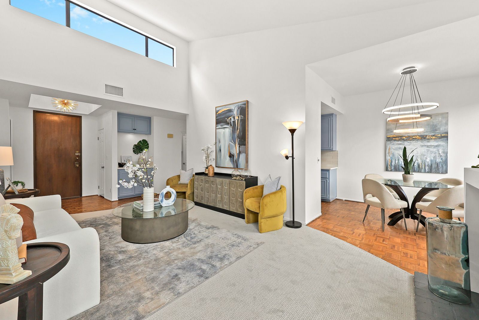 Staged condo living room — home staging, Greater Los Angeles